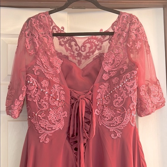 Mother of the bride High-Low Dress Rich Mauve 
New Without Tags—Never Worn - Picture 8 of 11